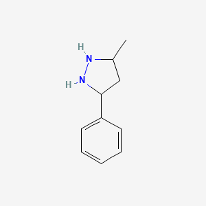 molecular formula C10H14N2 B12359754 3-Methyl-5-phenylpyrazolidine 