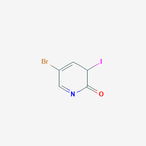 5-bromo-3-iodo-3H-pyridin-2-one