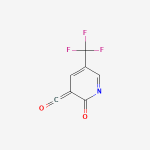 molecular formula C7H2F3NO2 B12359767 CID 73654729 