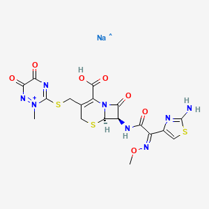 molecular formula C18H17N8NaO7S3+ B12359796 CID 156592307 