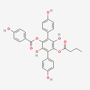 molecular formula C29H24O9 B1235981 Thelephantin A 
