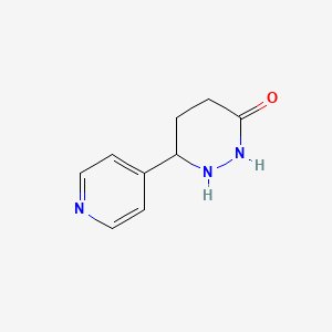 molecular formula C9H11N3O B12359817 6-Pyridin-4-yldiazinan-3-one 