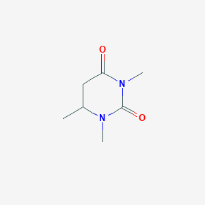 molecular formula C7H12N2O2 B12359820 1,3,6-Trimethyl-1,3-diazinane-2,4-dione CAS No. 89851-80-9