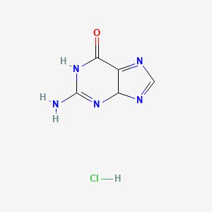 molecular formula C5H6ClN5O B12359839 2-Amino-1,4-dihydropurin-6-one;hydrochloride 