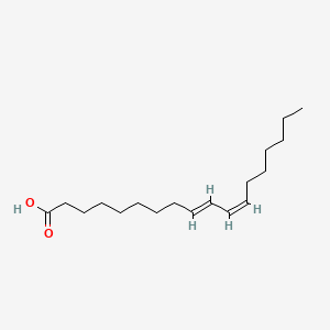 molecular formula C18H32O2 B1235984 9,11-Octadecadienoic acid, (9E,11Z)- CAS No. 872-23-1