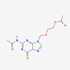 2-[(2-acetamido-6-oxo-5H-purin-9-yl)methoxy]ethyl acetate