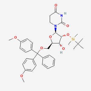 1-[(2R,3R,4R,5R)-5-[[bis(4-methoxyphenyl)-phenylmethoxy]methyl]-3-[tert-butyl(dimethyl)silyl]oxy-4-hydroxyoxolan-2-yl]-1,3-diazinane-2,4-dione