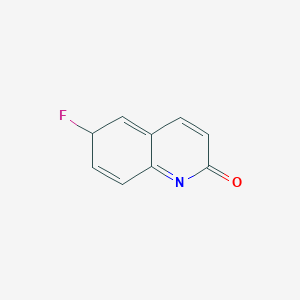 molecular formula C9H6FNO B12359868 6-fluoro-6H-quinolin-2-one 