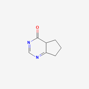 molecular formula C7H8N2O B12359878 4a,5,6,7-Tetrahydrocyclopenta[d]pyrimidin-4-one 