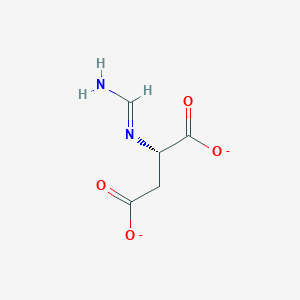 molecular formula C5H6N2O4-2 B1235990 N-甲酰亚氨基-L-天冬氨酸(2-) 