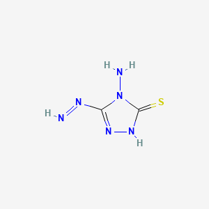 molecular formula C2H4N6S B12359911 4-amino-3-diazenyl-1H-1,2,4-triazole-5-thione 