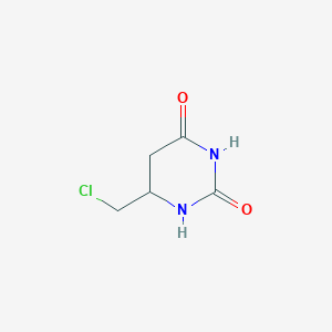 molecular formula C5H7ClN2O2 B12359930 6-(Chloromethyl)-1,3-diazinane-2,4-dione 