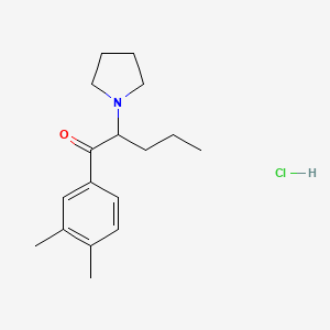 molecular formula C17H26ClNO B12359937 1-(3,4-Dimethylphenyl)-2-(pyrrolidin-1-yl)pentan-1-one,monohydrochloride CAS No. 2748485-15-4