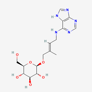 molecular formula C16H23N5O6 B1235994 O-beta-D-glucosyl-trans-zeatin CAS No. 56329-06-7