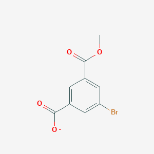 molecular formula C9H6BrO4- B12359944 1,3-Benzenedicarboxylic acid, 5-bromo-, monomethyl ester 