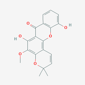 molecular formula C19H16O6 B1235997 Caledonixanthone E 