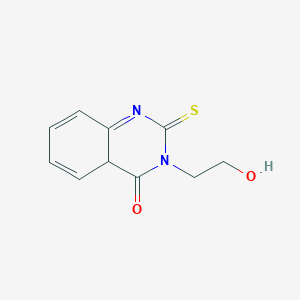 molecular formula C10H10N2O2S B12359975 4(1H)-Quinazolinone, 2,3-dihydro-3-(2-hydroxyethyl)-2-thioxo- 