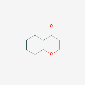 molecular formula C9H12O2 B12359994 4a,5,6,7,8,8a-Hexahydrochromen-4-one 