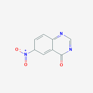 molecular formula C8H5N3O3 B12360015 6-nitro-6H-quinazolin-4-one 