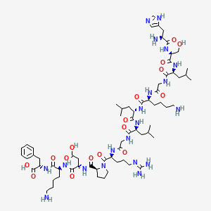 molecular formula C67H110N20O17 B12360021 H-His-Ser-Leu-Gly-Lys-Leu-Leu-Gly-Arg-Pro-Asp-Lys-Phe-OH 