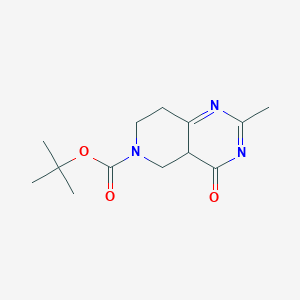 Tert-butyl 2-methyl-4-oxo-4a,5,7,8-tetrahydropyrido[4,3-d]pyrimidine-6-carboxylate