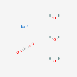 molecular formula H6NaO5Sn B12360038 Stannate (SnO32-), disodium, trihydrate (9CI) 