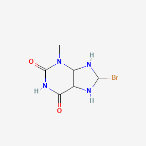 molecular formula C6H9BrN4O2 B12360044 8-bromo-3-methyl-5,7,8,9-tetrahydro-4H-purine-2,6-dione 