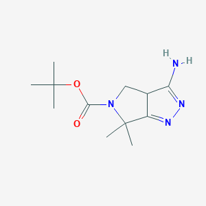 Tert-butyl 3-amino-6,6-dimethyl-3a,4-dihydropyrrolo[3,4-c]pyrazole-5-carboxylate