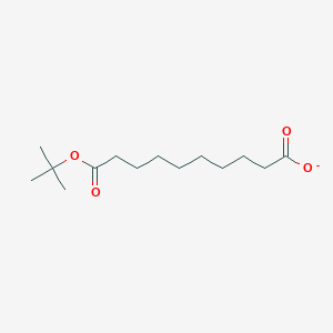 molecular formula C14H25O4- B12360072 Decanedioic acid, 1-(1,1-dimethylethyl) ester 