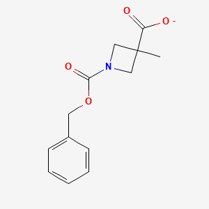 3-Methyl-1-phenylmethoxycarbonylazetidine-3-carboxylate