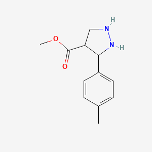 Methyl 3-(4-methylphenyl)pyrazolidine-4-carboxylate