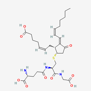 (Z)-7-[(1R,2E,5S)-5-[(2R)-2-[[(4R)-4-amino-4-carboxybutanoyl]amino]-3-(carboxymethylamino)-3-oxopropyl]sulfanyl-2-[(Z)-oct-2-enylidene]-3-oxocyclopentyl]hept-5-enoic acid