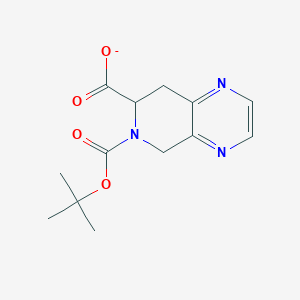 molecular formula C13H16N3O4- B12360159 Pyrido[3,4-b]pyrazine-6,7(5H)-dicarboxylic acid, 7,8-dihydro-, 6-(1,1-dimethylethyl) ester 