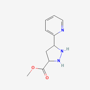 Methyl 5-pyridin-2-ylpyrazolidine-3-carboxylate