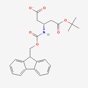 Pentanedioic acid, 3-[[(9H-fluoren-9-ylmethoxy)carbonyl]amino]-, 1-(1,1-dimethylethyl) ester, (3R)-