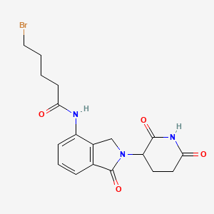 molecular formula C18H20BrN3O4 B12360177 Lenalidomide-CO-C4-Br 