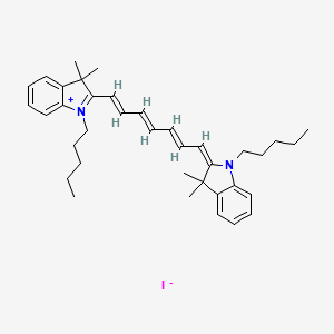 2-(7-(1,3-Dihydro-3,3-dimethyl-1-pentyl-2H-indol-2-ylidene)-1,3,5-heptatrienyl)-3,3-dimethyl-1-pentyl-3H-indolium iodide