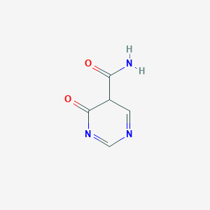 molecular formula C5H5N3O2 B12360180 4-oxo-5H-pyrimidine-5-carboxamide 