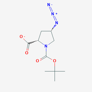 1,2-Pyrrolidinedicarboxylic acid, 4-azido-, 1-(1,1-dimethylethyl) ester, (2S,4S)-