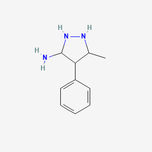 5-Methyl-4-phenyl-3-pyrazolidinamine