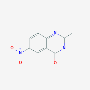 molecular formula C9H7N3O3 B12360193 2-methyl-6-nitro-6H-quinazolin-4-one 