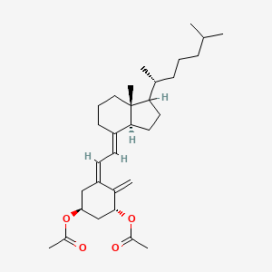molecular formula C31H48O4 B1236021 1alpha-Hydroxyvitamin D3 diacetate CAS No. 41461-12-5