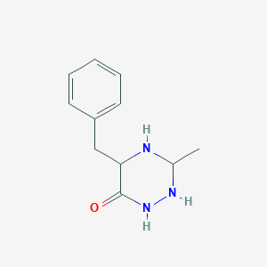 molecular formula C11H15N3O B12360215 1,2,4-Triazin-6(1H)-one,3-methyl-5-(phenylmethyl)- 