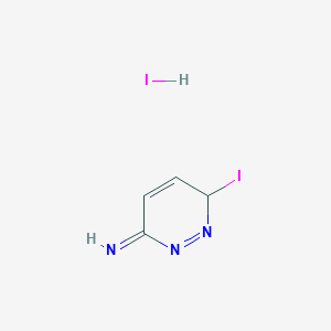 3-iodo-3H-pyridazin-6-imine;hydroiodide