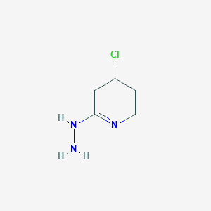 (4-Chloro-2,3,4,5-tetrahydropyridin-6-yl)hydrazine