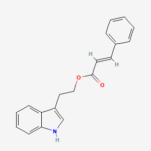 molecular formula C19H17NO2 B12360283 2-(1H-indol-3-yl)ethyl (E)-3-phenylprop-2-enoate 