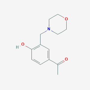 molecular formula C13H17NO3 B12360284 1-[4-Hydroxy-3-(morpholin-4-ylmethyl)phenyl]ethan-1-one 