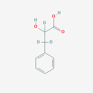 molecular formula C9H10O3 B12360300 DL-3-phenyllactic Acid-d3 