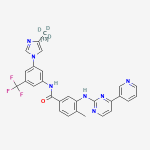 4-methyl-3-[(4-pyridin-3-ylpyrimidin-2-yl)amino]-N-[3-[4-(trideuterio(113C)methyl)imidazol-1-yl]-5-(trifluoromethyl)phenyl]benzamide