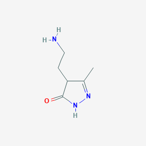 4-(2-aminoethyl)-3-methyl-4,5-dihydro-1H-pyrazol-5-one